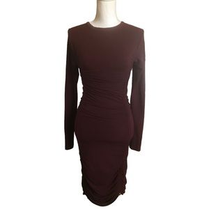 Michael Kors Stretch Viscose Ruched Dress